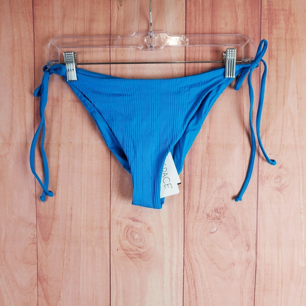 L*Space Lennox Bikini Bottoms Sz XL Blue Swimsuit NEW NWT